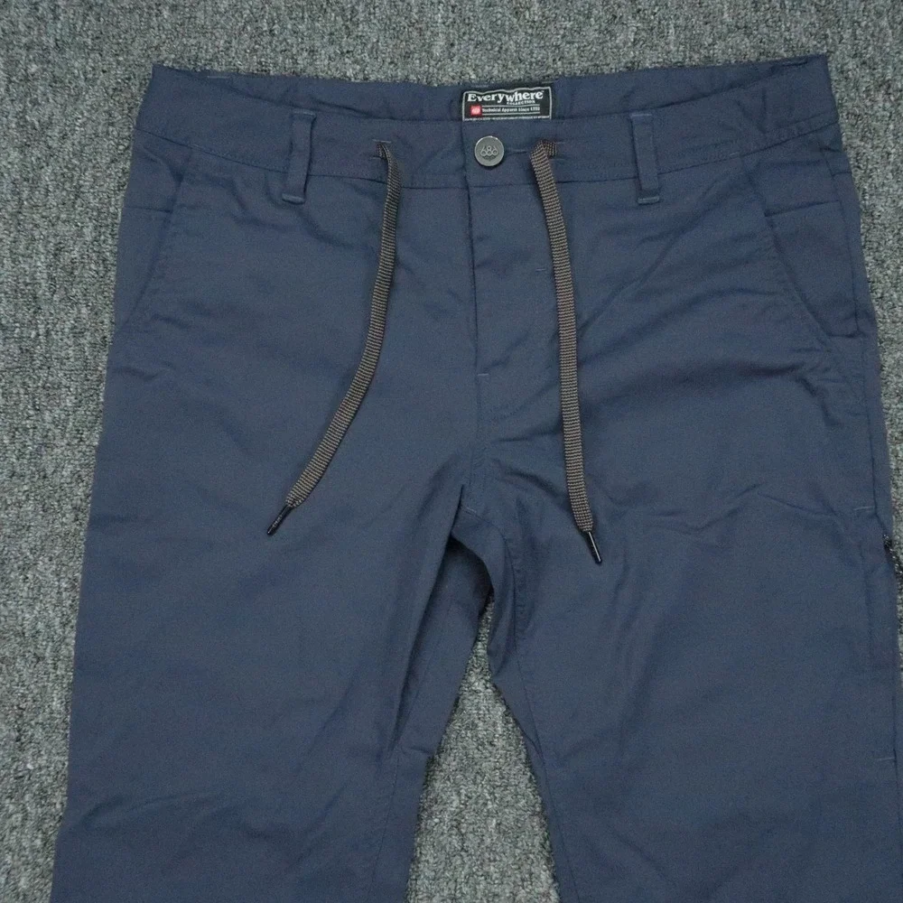 686 Pants Mens 32x32 Blue Everywhere Slim Fit Stretch Lined Zip Pocket